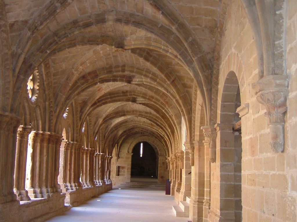 Claustro del Monasterio de Rueda, en Sástago